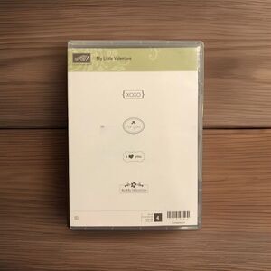 Stampin' Up! "My Little Valentine" Rubber Stamp Set of 4 Retired #132242 XOXO